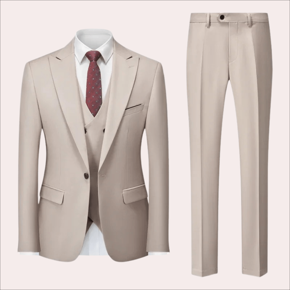 Primadon Herrenanzüge Aprikose / M Martin | Eleganter Anzug für Herren Business Casual
