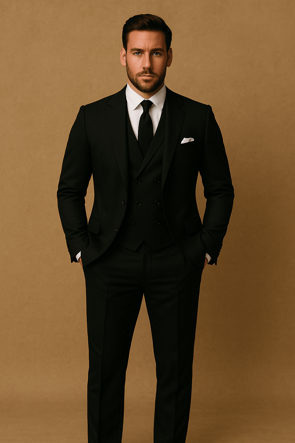 Primadon Herrenanzüge Benjamin | Eleganter Anzug für Herren Hochzeit Polyester