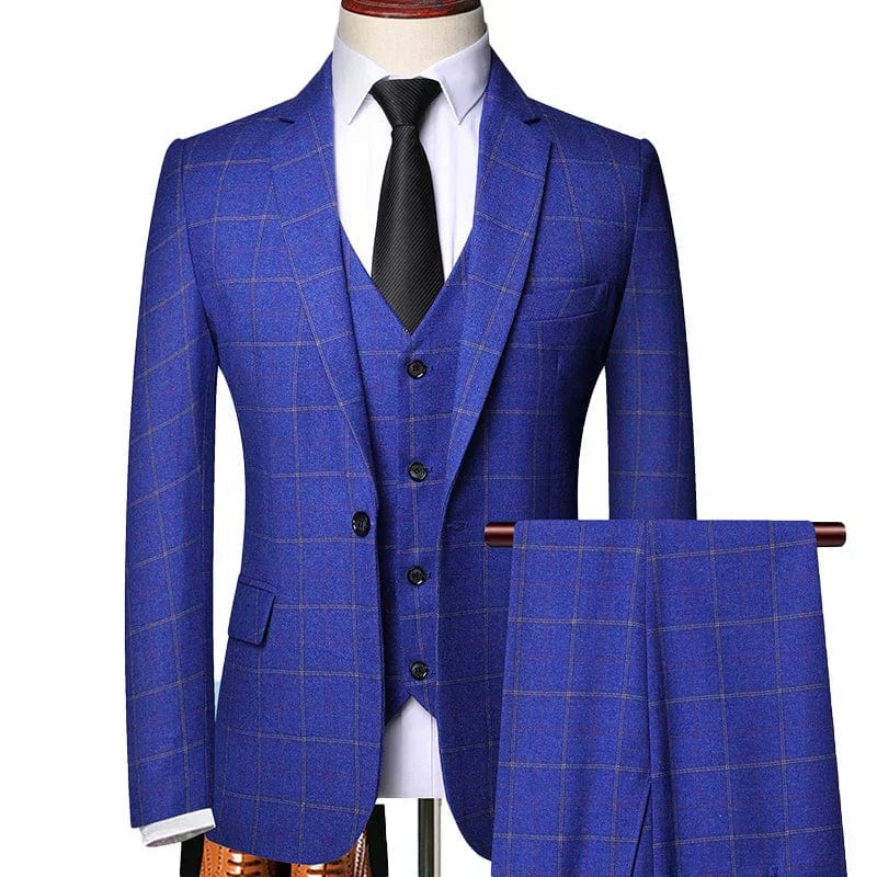 Primadon Herrenanzüge Blau / M Leon | Eleganter Anzug für Herren Hochzeit klassisch