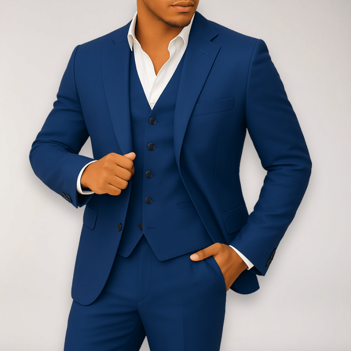 Primadon Herrenanzüge Blau / XS Matteo | Eleganter Leinenanzug für Herren Hochzeitsanlass