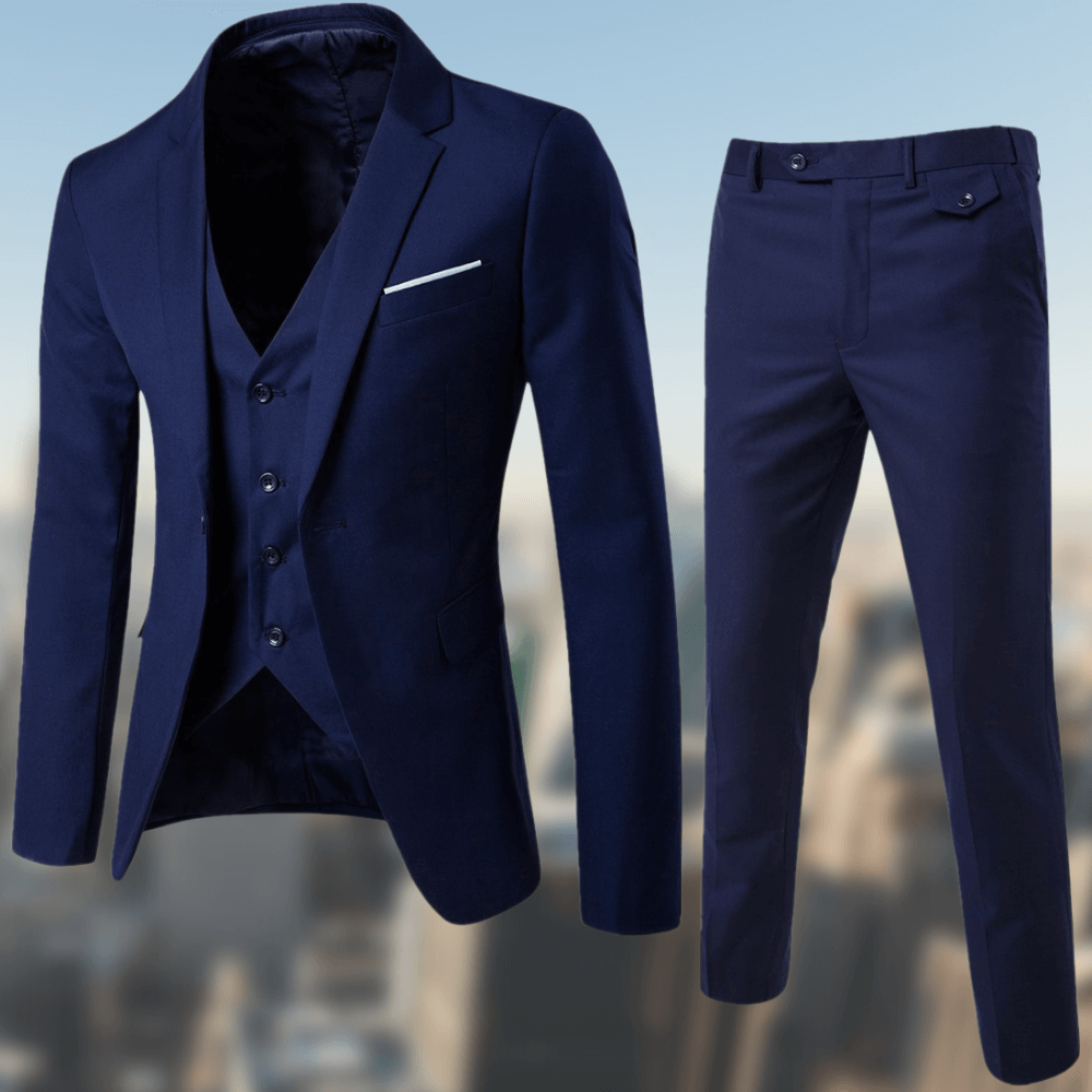 Primadon Herrenanzüge Dunkelblau / S Timon | Eleganter Business Anzug für Herren