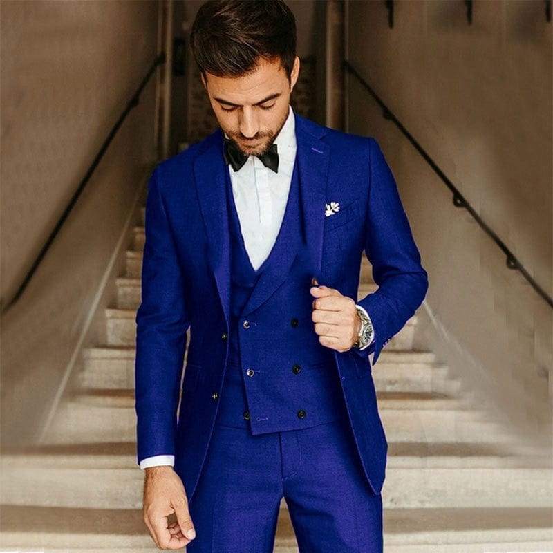 Primadon Herrenanzüge Dunkelblau / XS Fredrick | elegantes Anzugset für Herren Regular Fit
