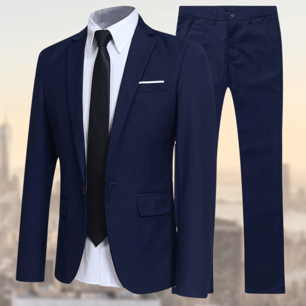 Primadon Herrenanzüge Dunkelblau / XS Tyler | Moderner Anzug für Herren Business Slim Fit