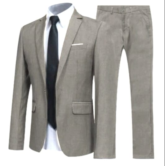 Primadon Herrenanzüge Grau / 2XS Tino | atmungsaktiver Hochzeitsanzug für Herren slim fit
