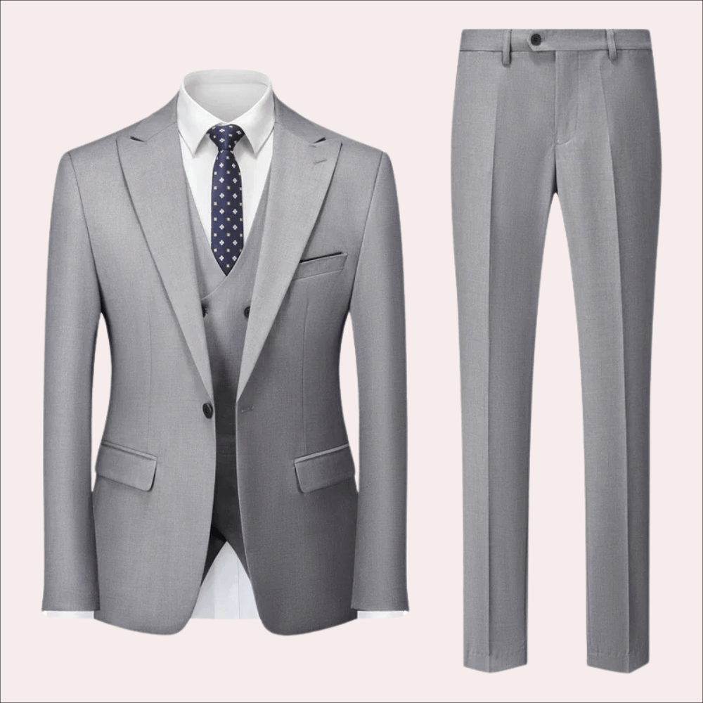 Primadon Herrenanzüge Grau / M Martin | Eleganter Anzug für Herren Business Casual