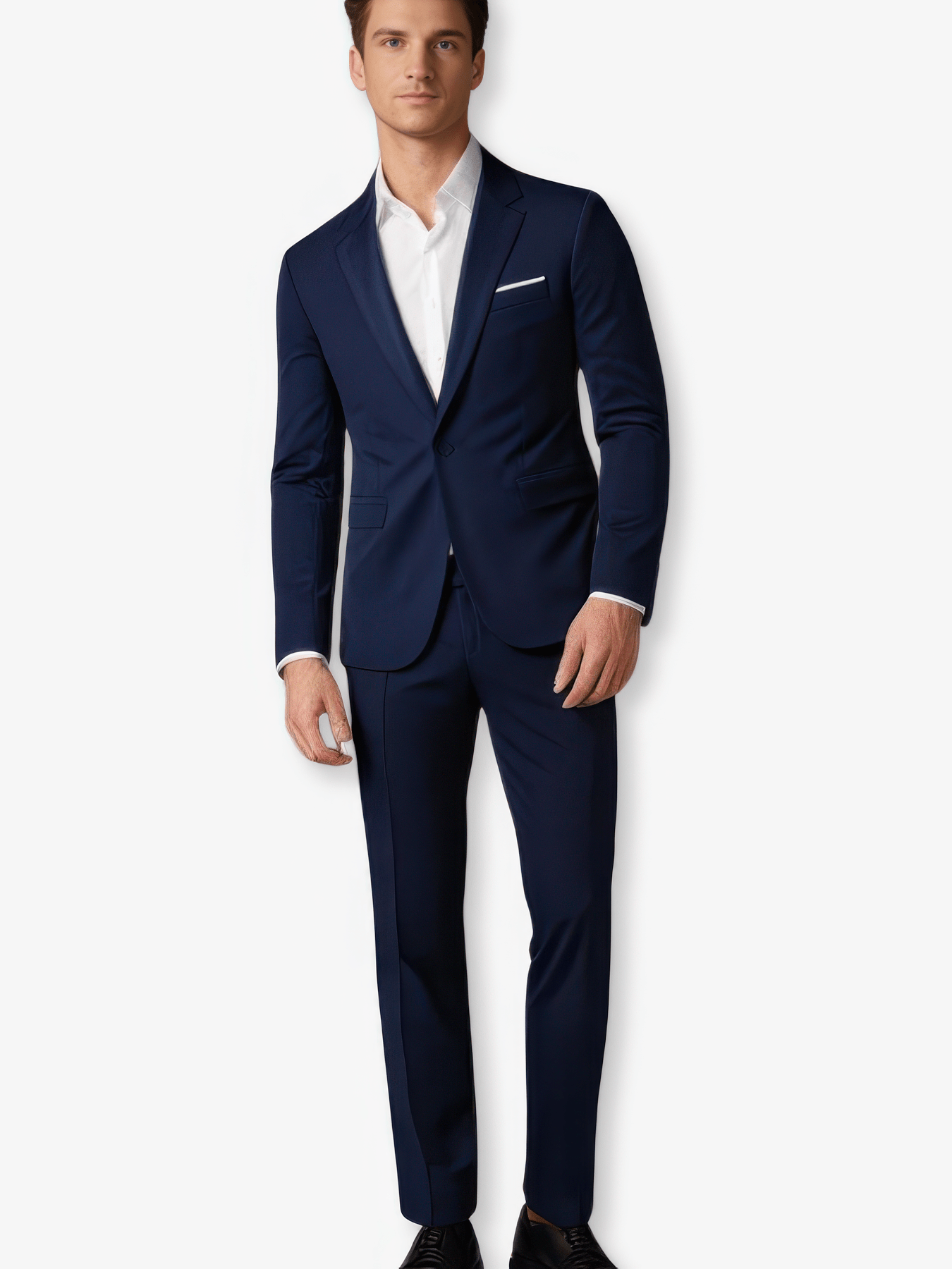 Primadon Herrenanzüge Marineblau / S Anton eleganter Slim-Fit Anzug für Herren festlich