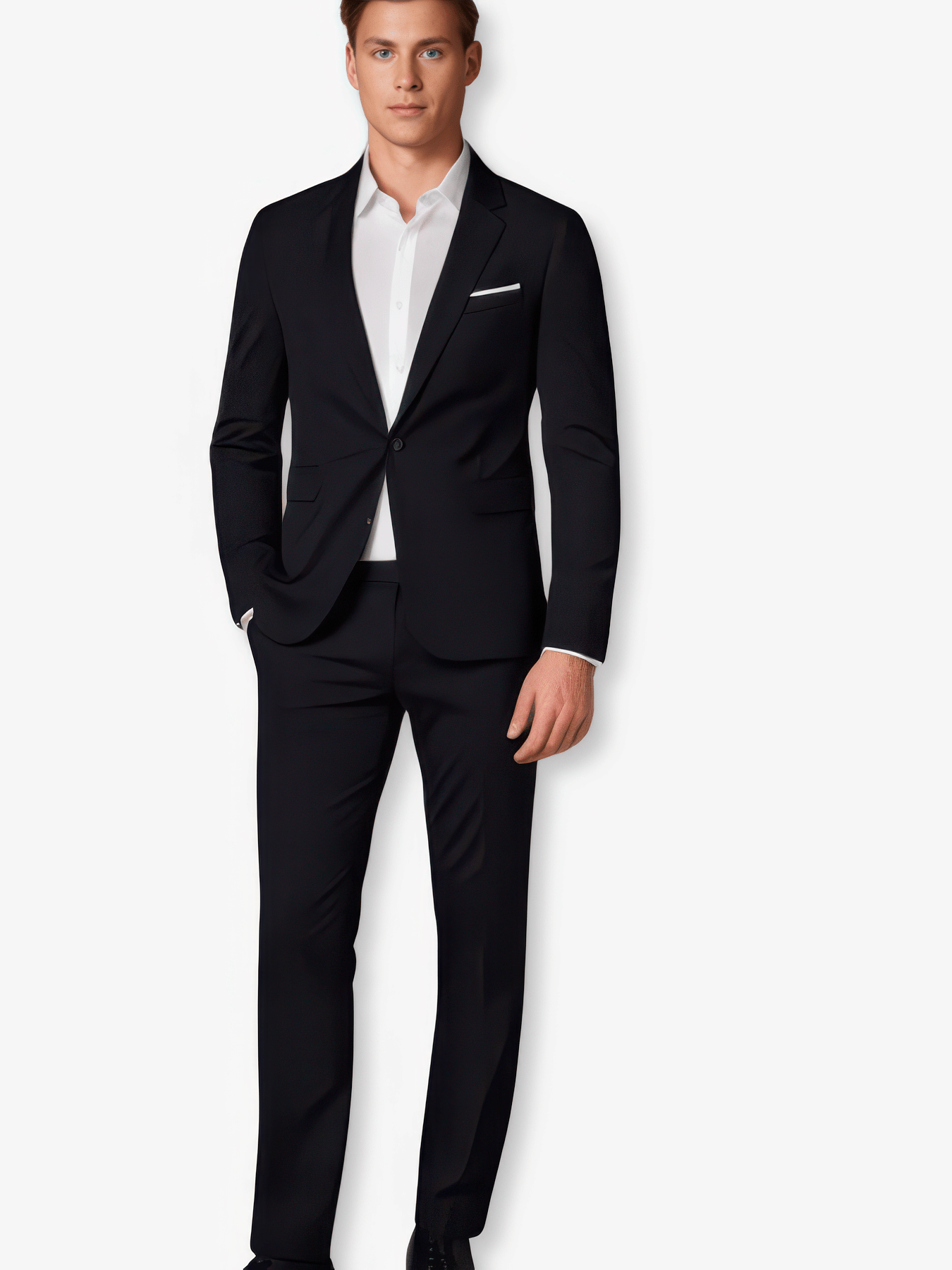 Primadon Herrenanzüge Schwarz / S Anton eleganter Slim-Fit Anzug für Herren festlich