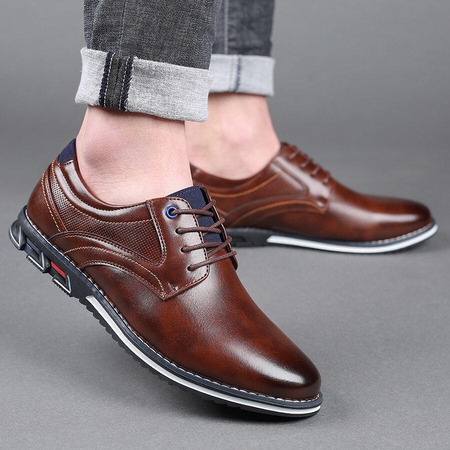 Primadon Herrenanzugschuhe Aurel | Elegante Anzugschuhe für Herren Bequem Schwarz