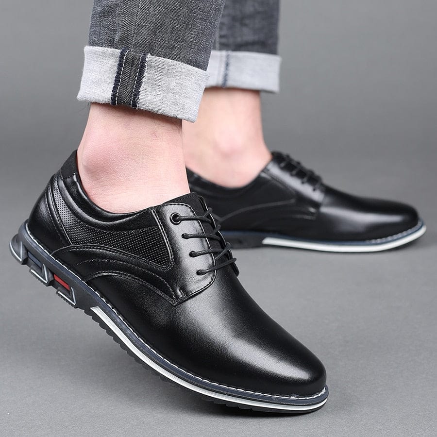 Primadon Herrenanzugschuhe Aurel | Elegante Anzugschuhe für Herren Bequem Schwarz