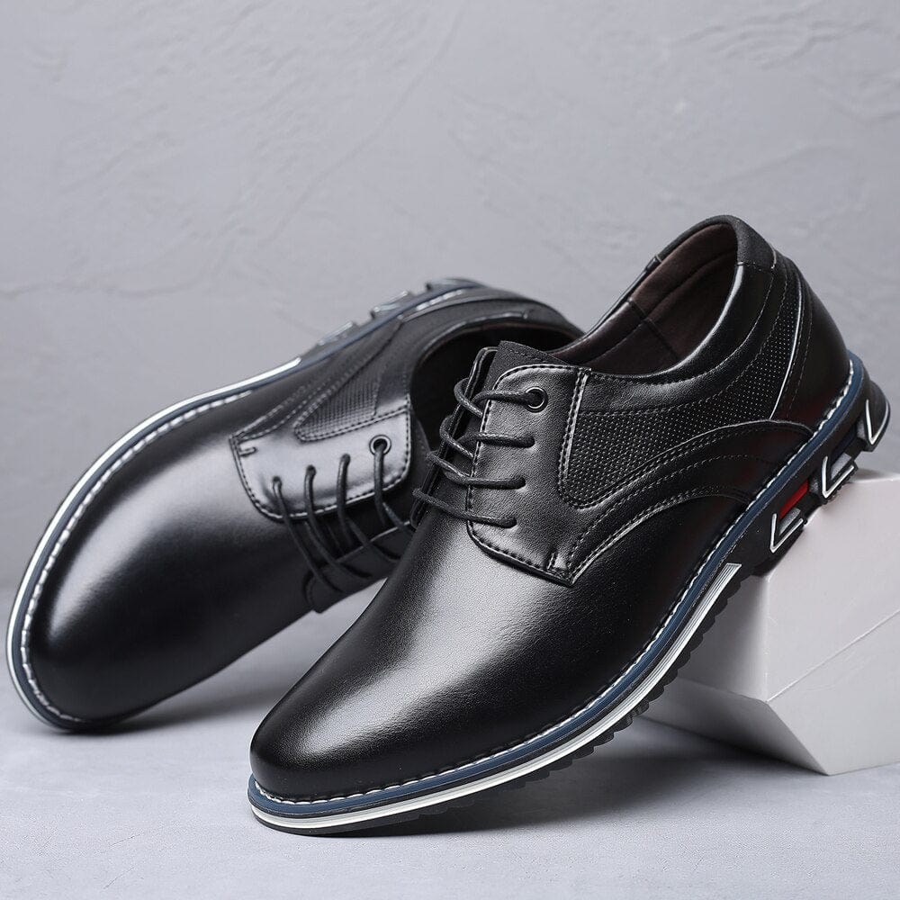 Primadon Herrenanzugschuhe Aurel | Elegante Anzugschuhe für Herren Bequem Schwarz