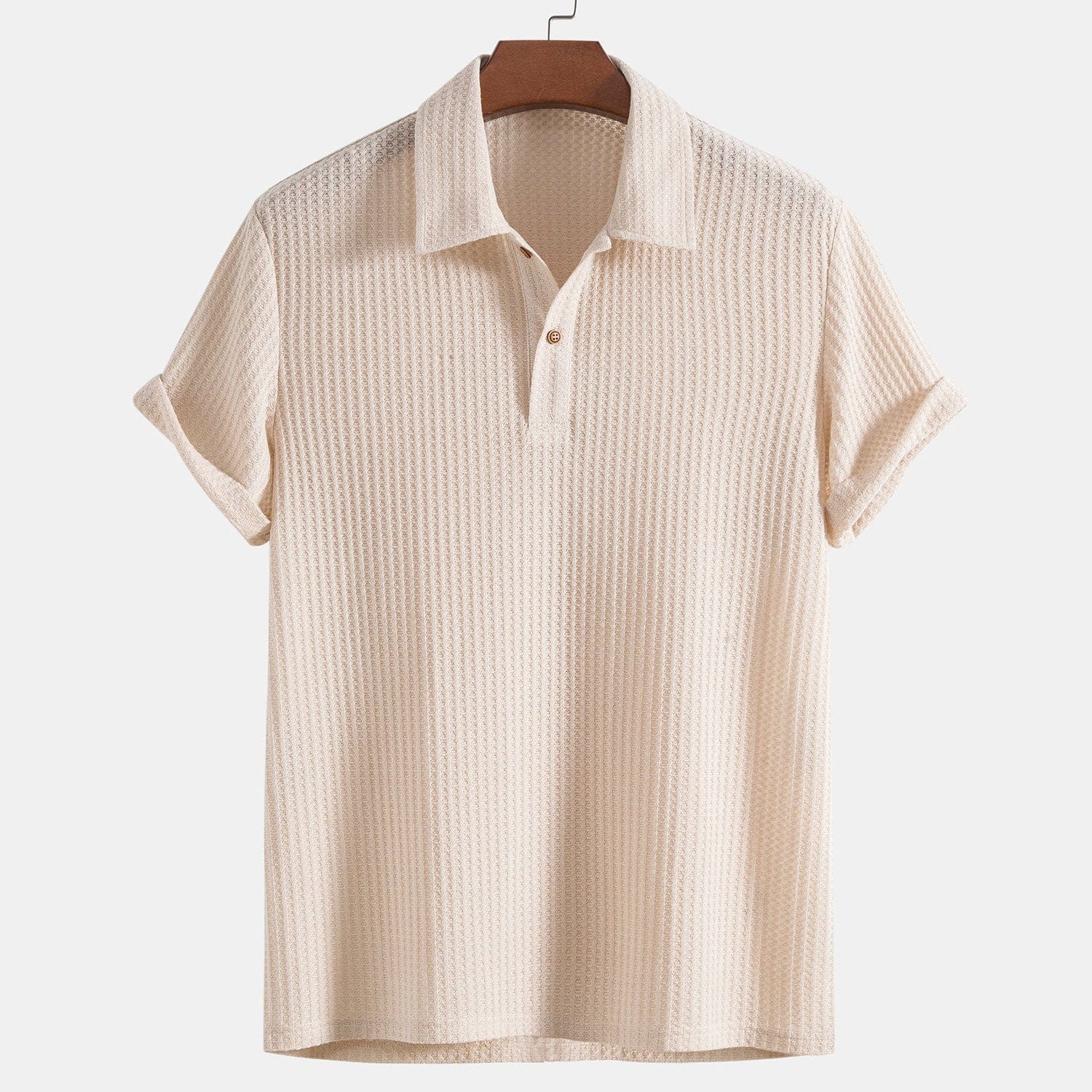 Primadon Herrenbekleidung Beige / S Dave | Atmungsaktives Poloshirt für Herren Sommer