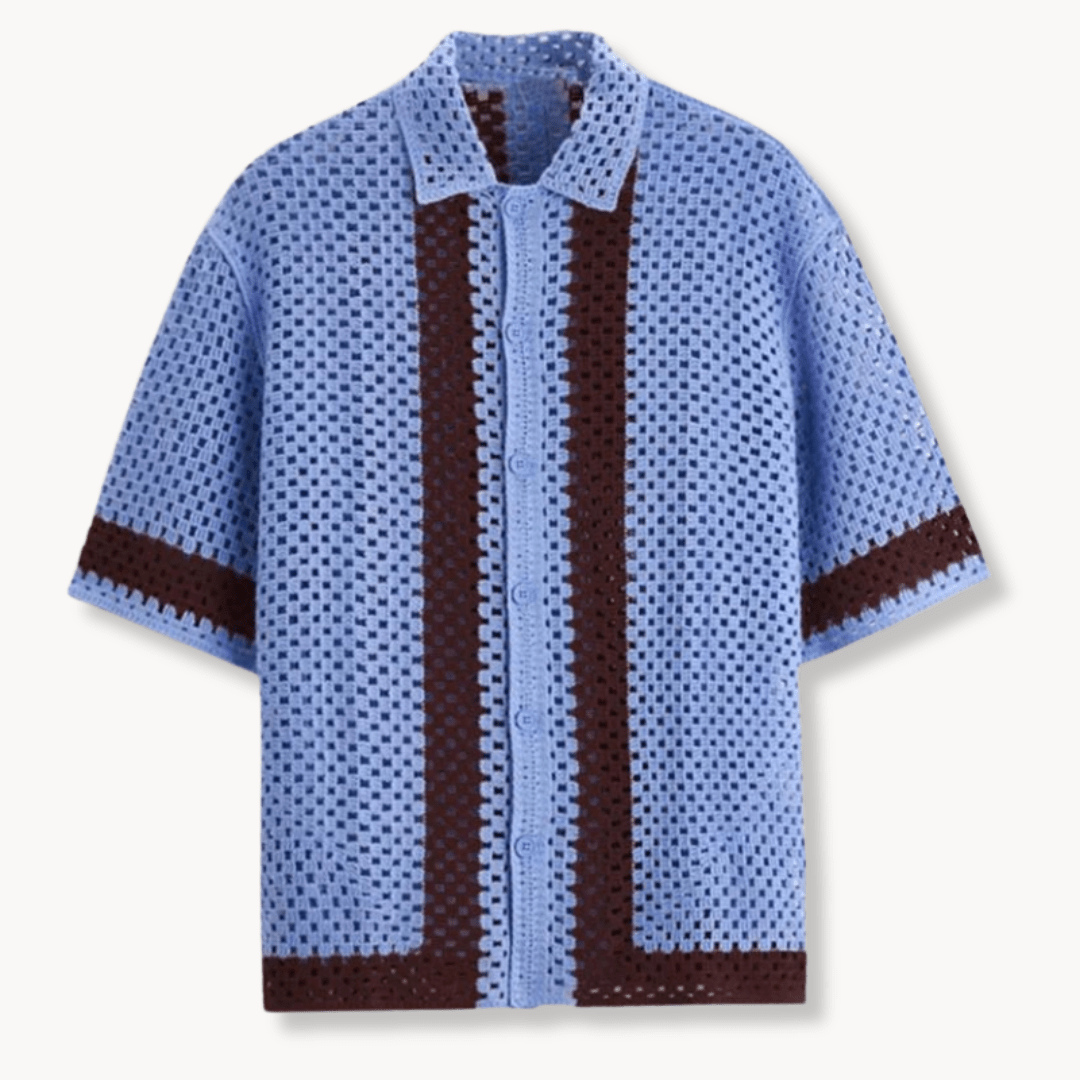 Primadon Herrenbekleidung Henrik | elegantes Strickhemd für Herren Baumwolle