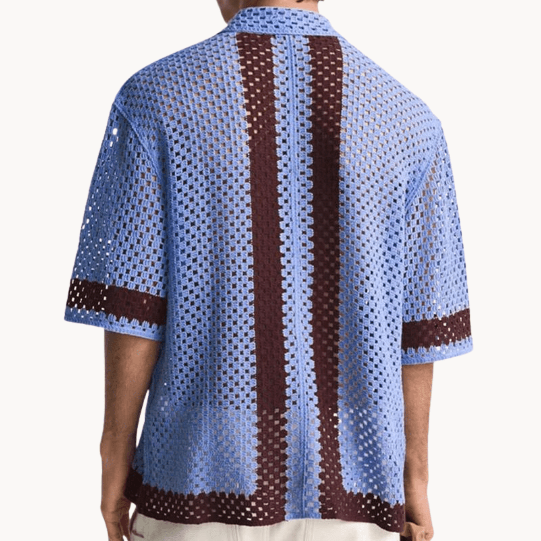Primadon Herrenbekleidung Henrik | elegantes Strickhemd für Herren Baumwolle