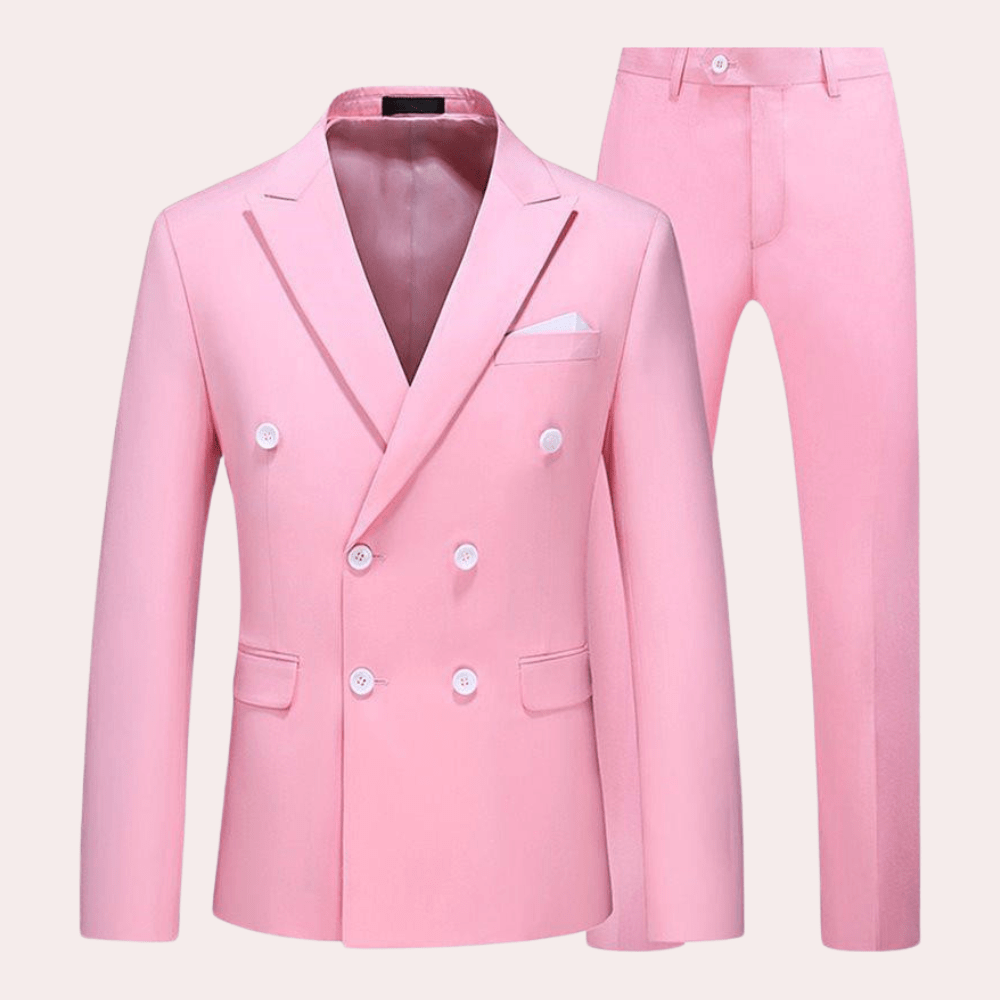 Primadon Herrenbekleidung Rosa / M Matthias | Elegantes Set für Herren atmungsaktiv und bequem