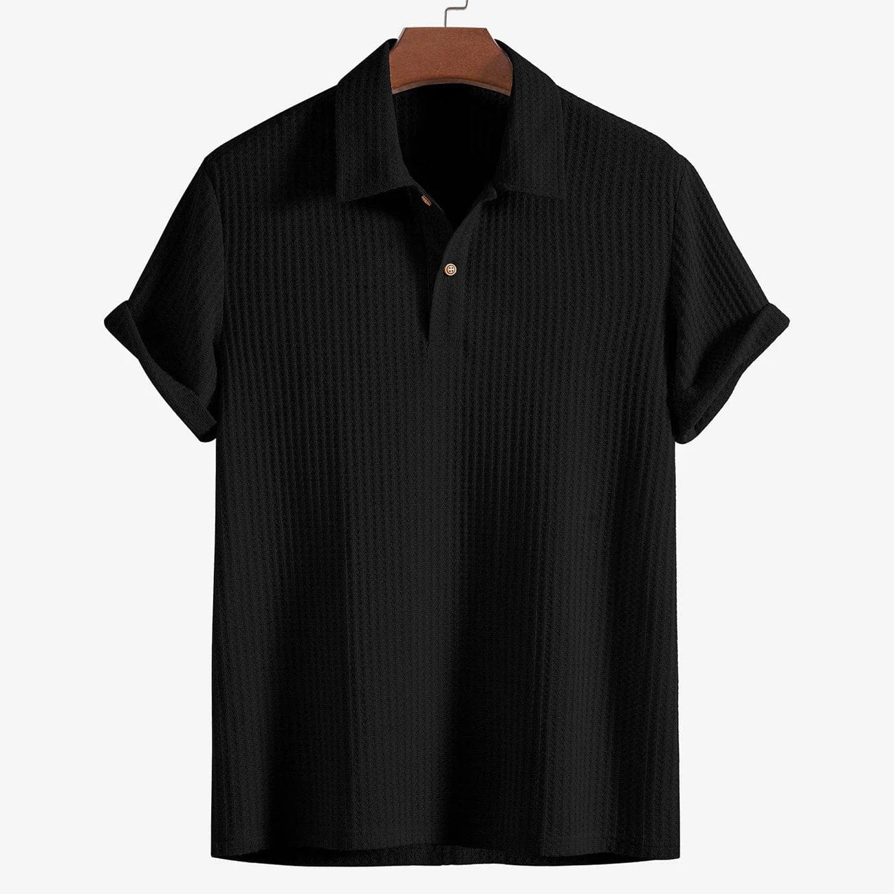 Primadon Herrenbekleidung Schwarz / S Dave | Atmungsaktives Poloshirt für Herren Sommer