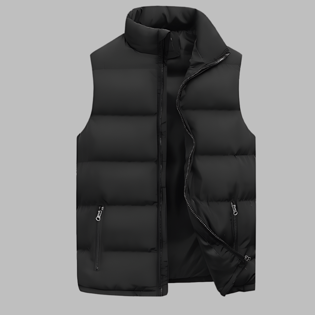 Primadon Herrenbekleidung Schwarz / S Eleganter Bodywarmer für Herren atmungsaktiv leicht Herbst Winter