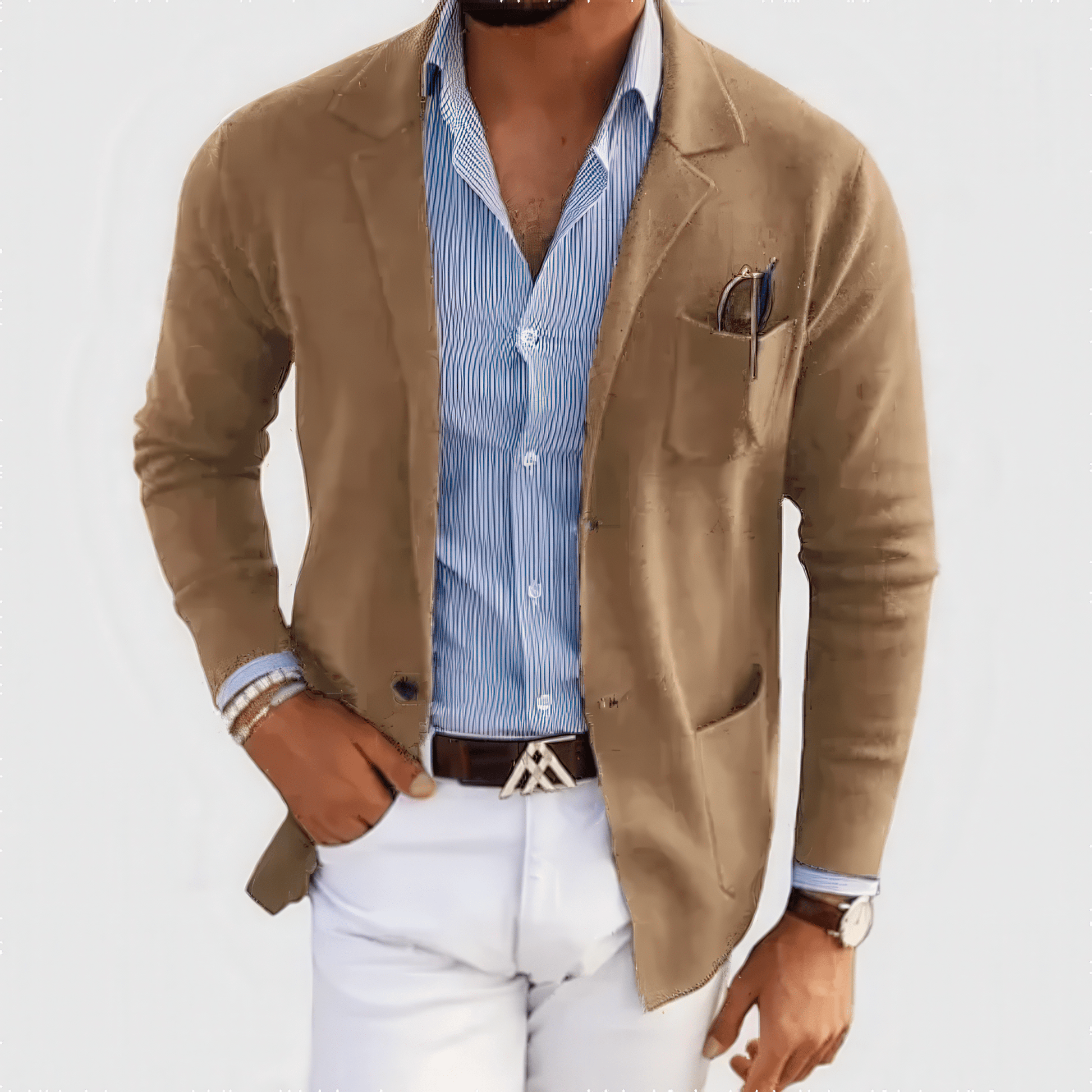 Primadon Herrenblazer Beige / S Mason | eleganter Blazer für Herren Übergang