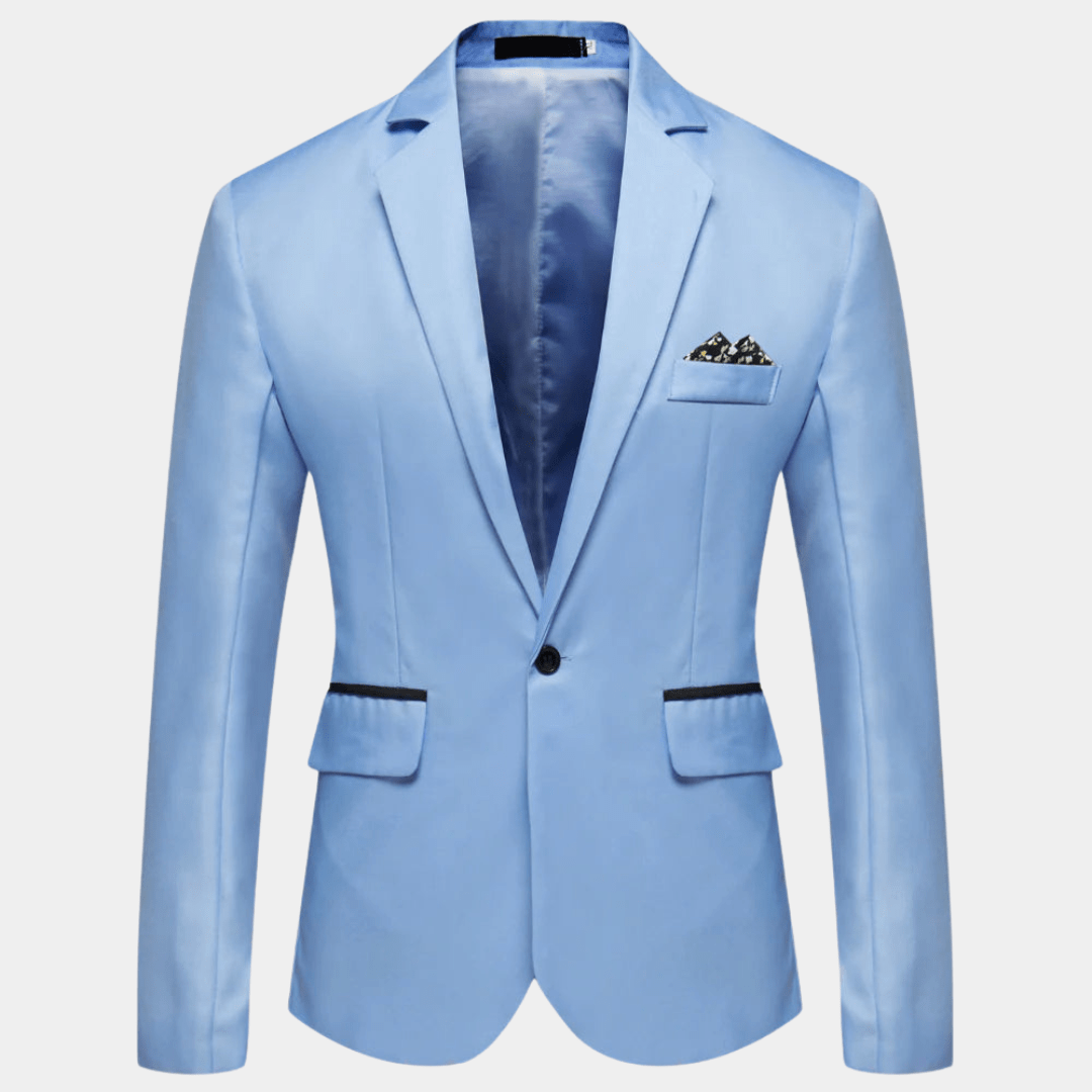 Primadon Herrenblazer Blau / M Matteo | Moderner Blazer für Herren Regular Fit