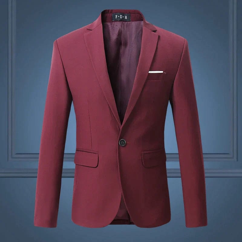 Primadon Herrenblazer Bordeaux / XS Max | Eleganter Blazer für Herren klassisch