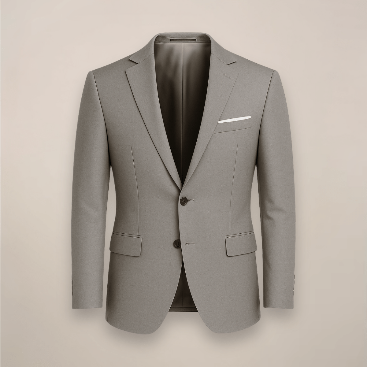 Primadon Herrenblazer Grau / Klein Max | Eleganter Slim Fit Blazer für Herren ganzjährig