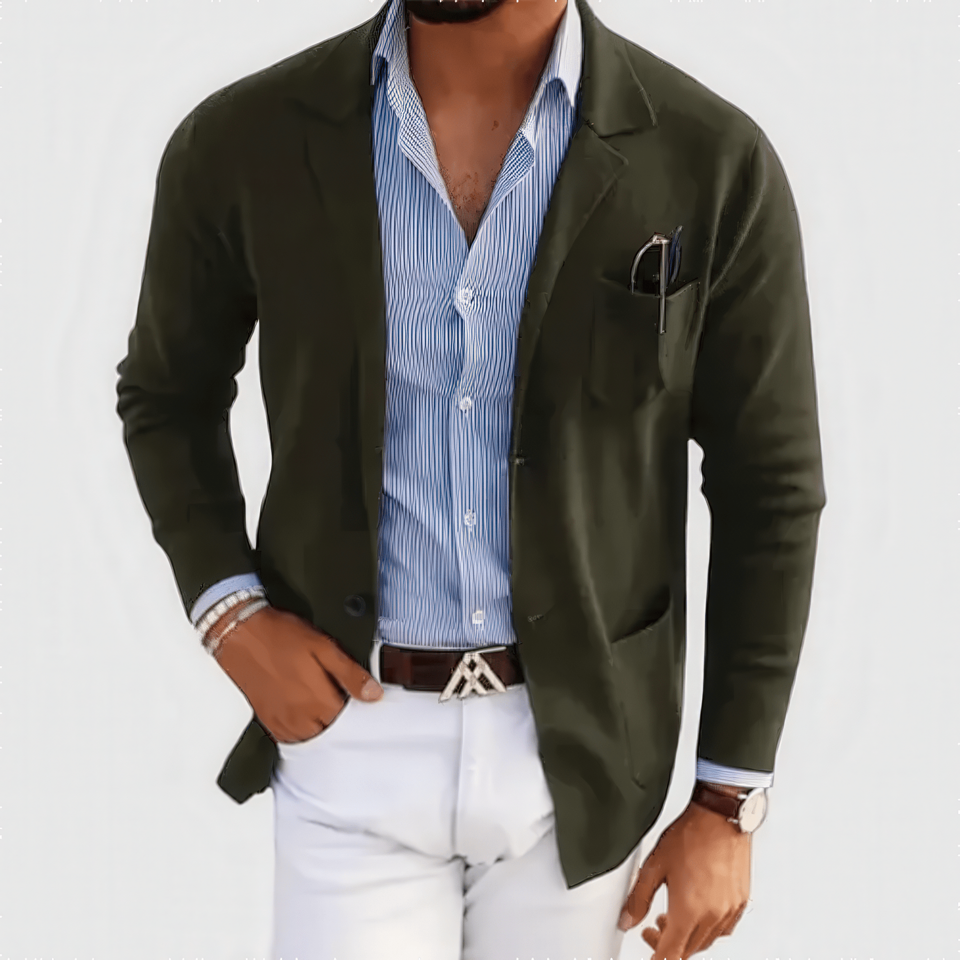 Primadon Herrenblazer Grün / S Mason | eleganter Blazer für Herren Übergang