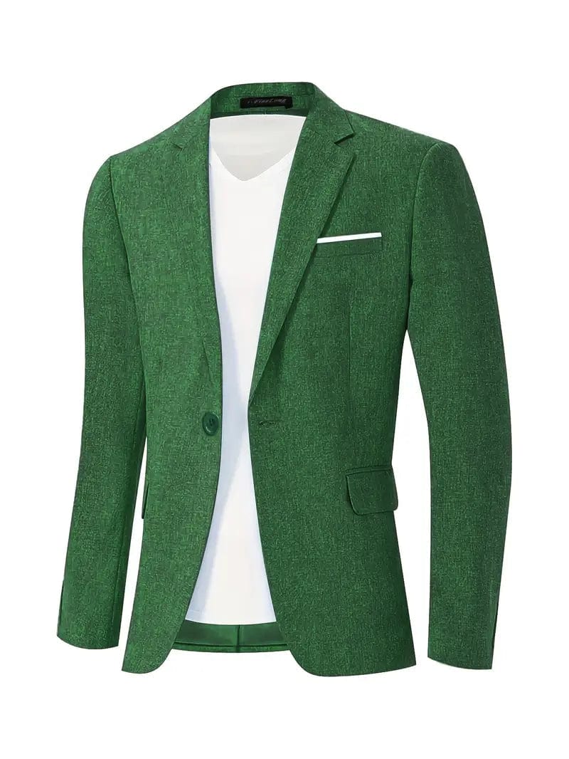 Primadon Herrenblazer Grün / XS Felix | Eleganter Blazer für Herren Vintage Stil