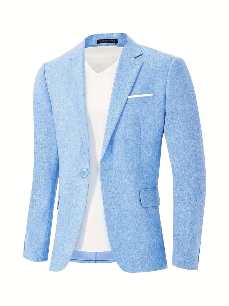 Primadon Herrenblazer Hellblau / XS Felix | Eleganter Blazer für Herren Vintage Stil