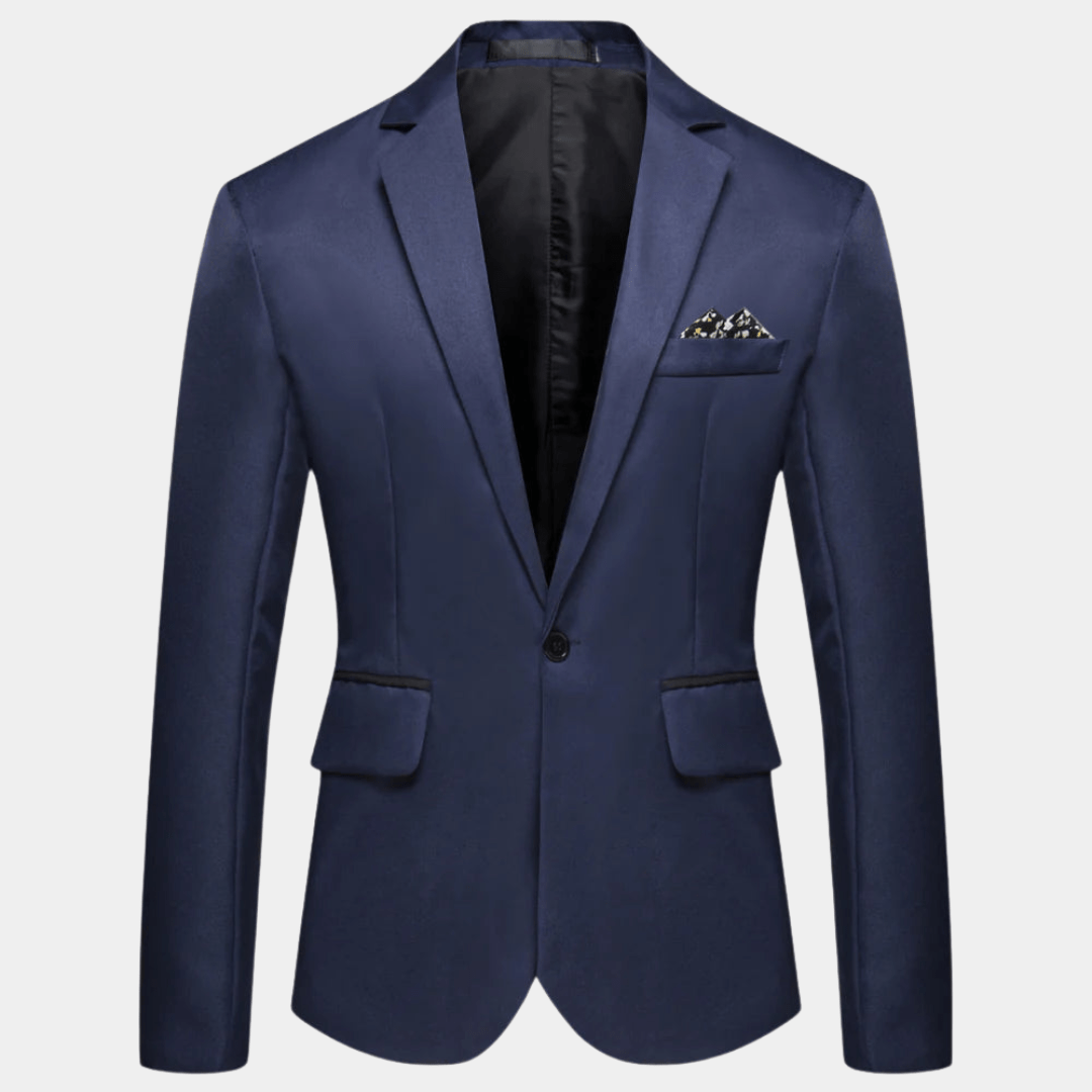 Primadon Herrenblazer Marineblau / M Matteo | Moderner Blazer für Herren Regular Fit