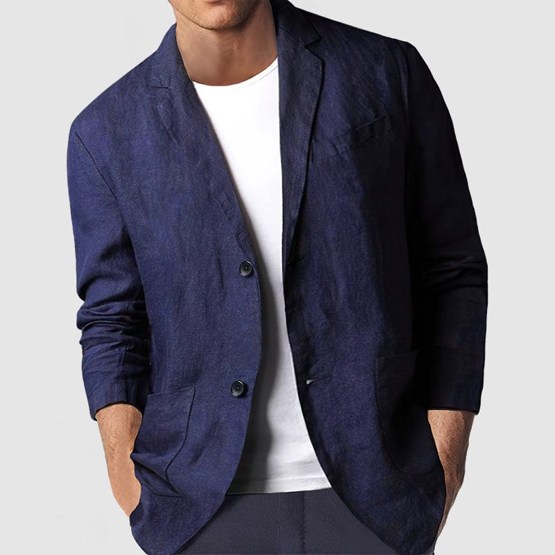 Primadon Herrenblazer Marineblau / S Max | Atmungsaktiver Mischblazer für Herren Sommer