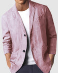Primadon Herrenblazer Rosa / S Max | Atmungsaktiver Mischblazer für Herren Sommer