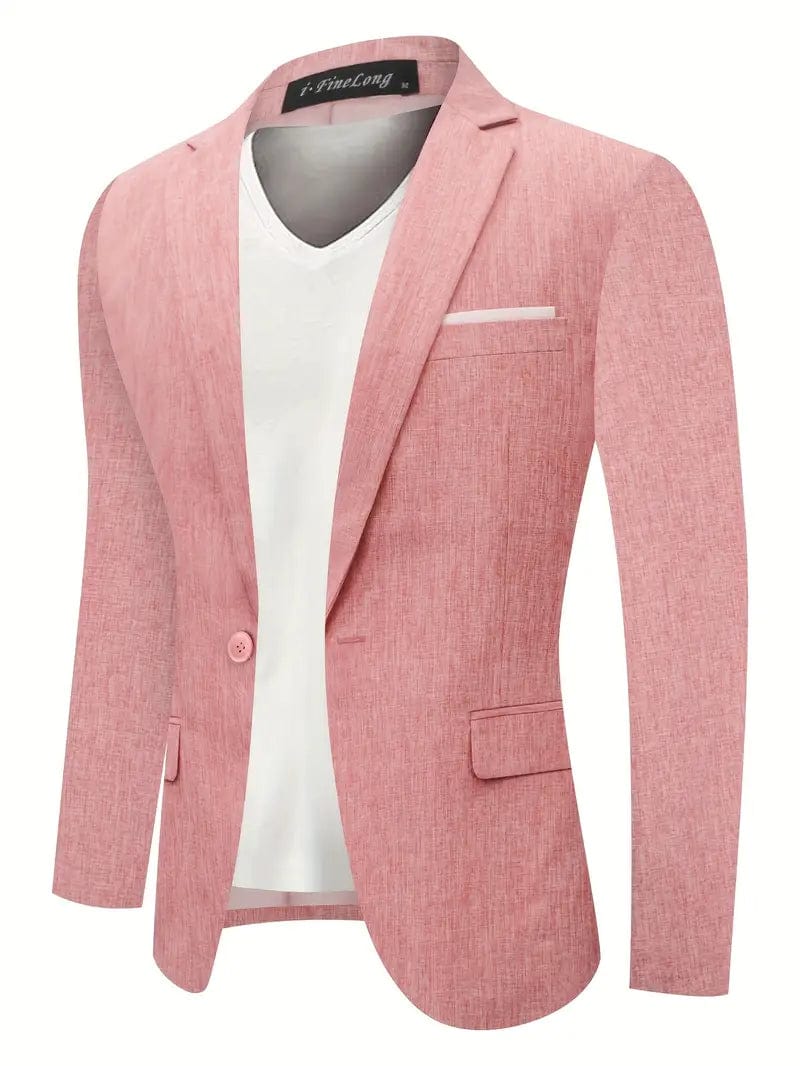 Primadon Herrenblazer Rosa / XS Felix | Eleganter Blazer für Herren Vintage Stil