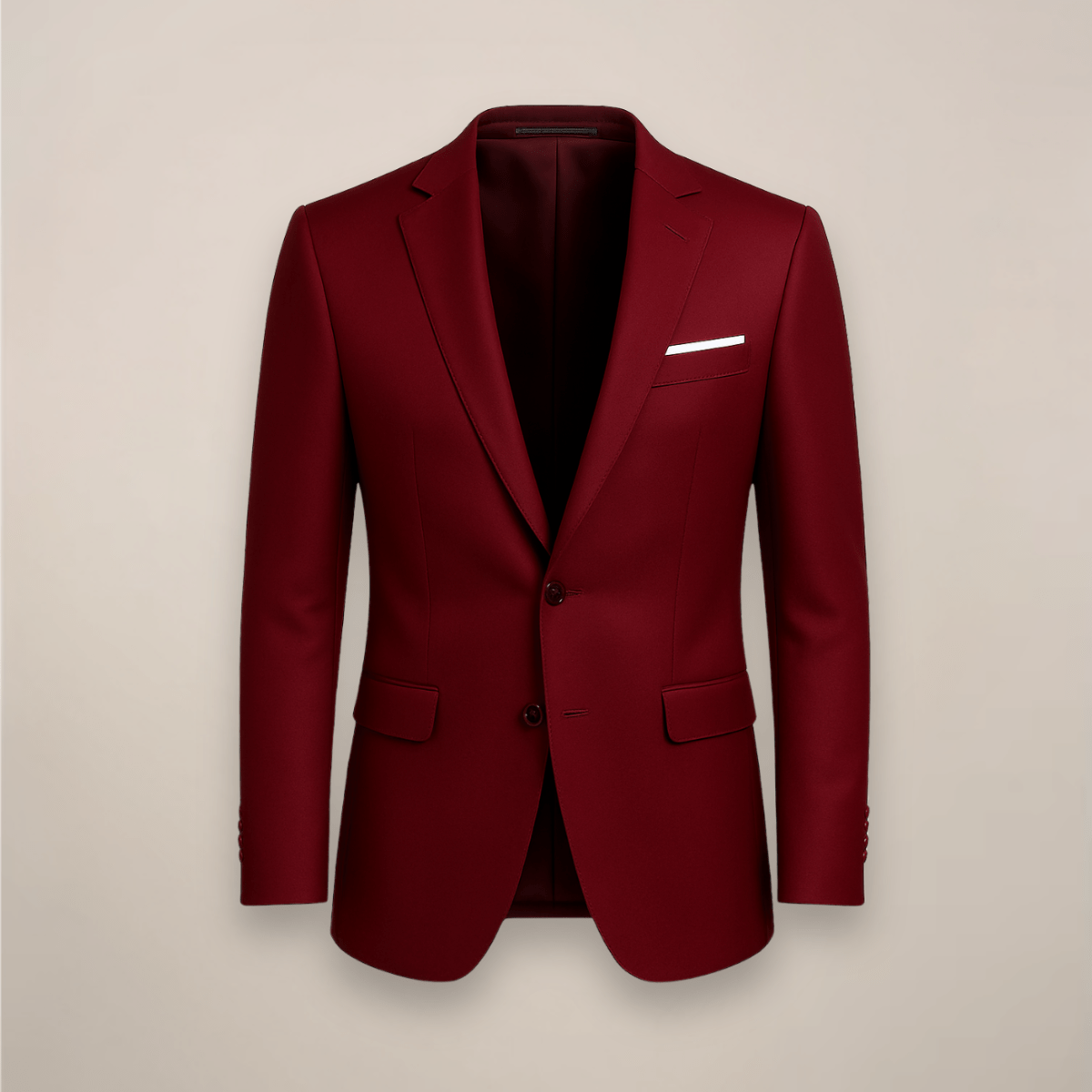 Primadon Herrenblazer Rot / Klein Max | Eleganter Slim Fit Blazer für Herren ganzjährig