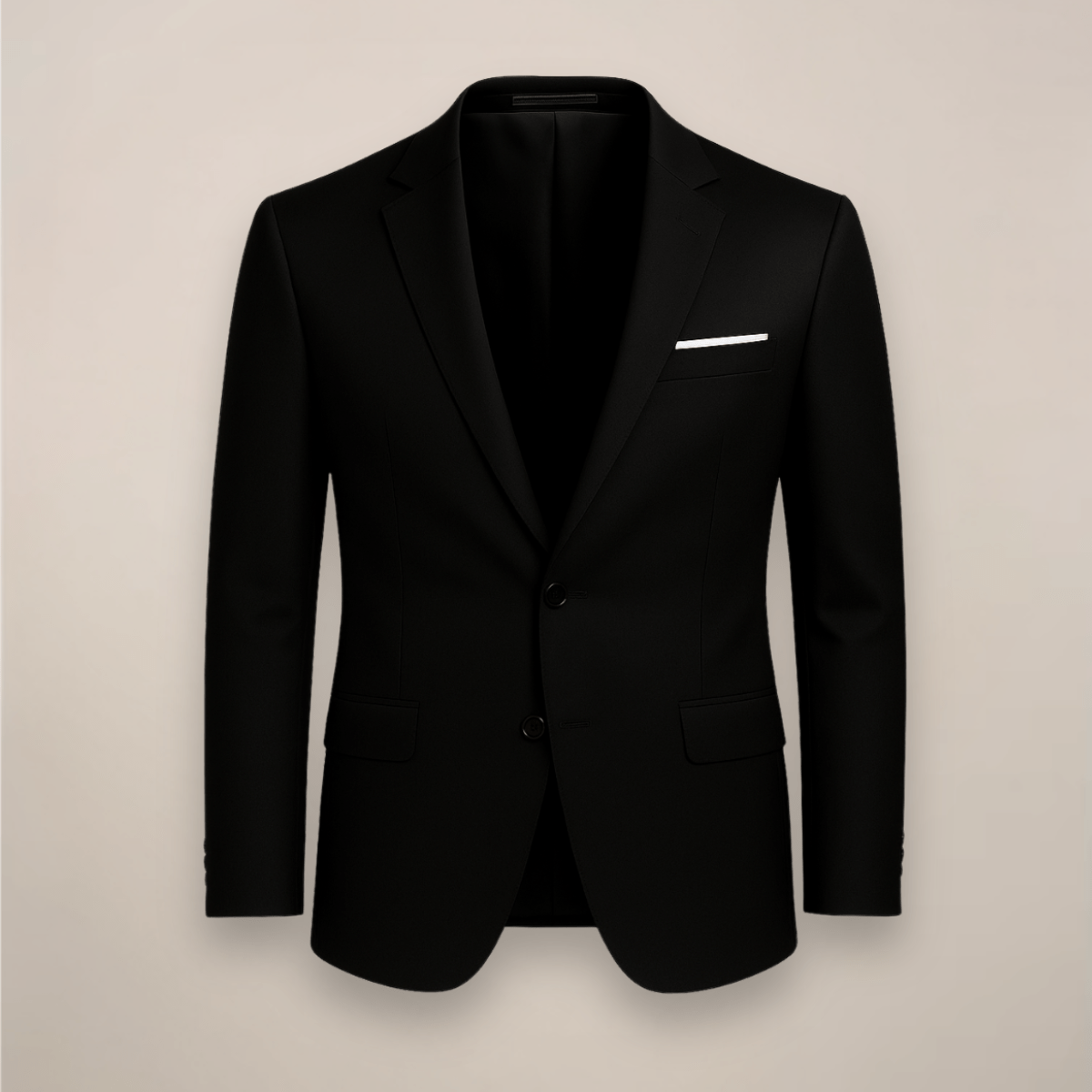 Primadon Herrenblazer Schwarz / Klein Max | Eleganter Slim Fit Blazer für Herren ganzjährig