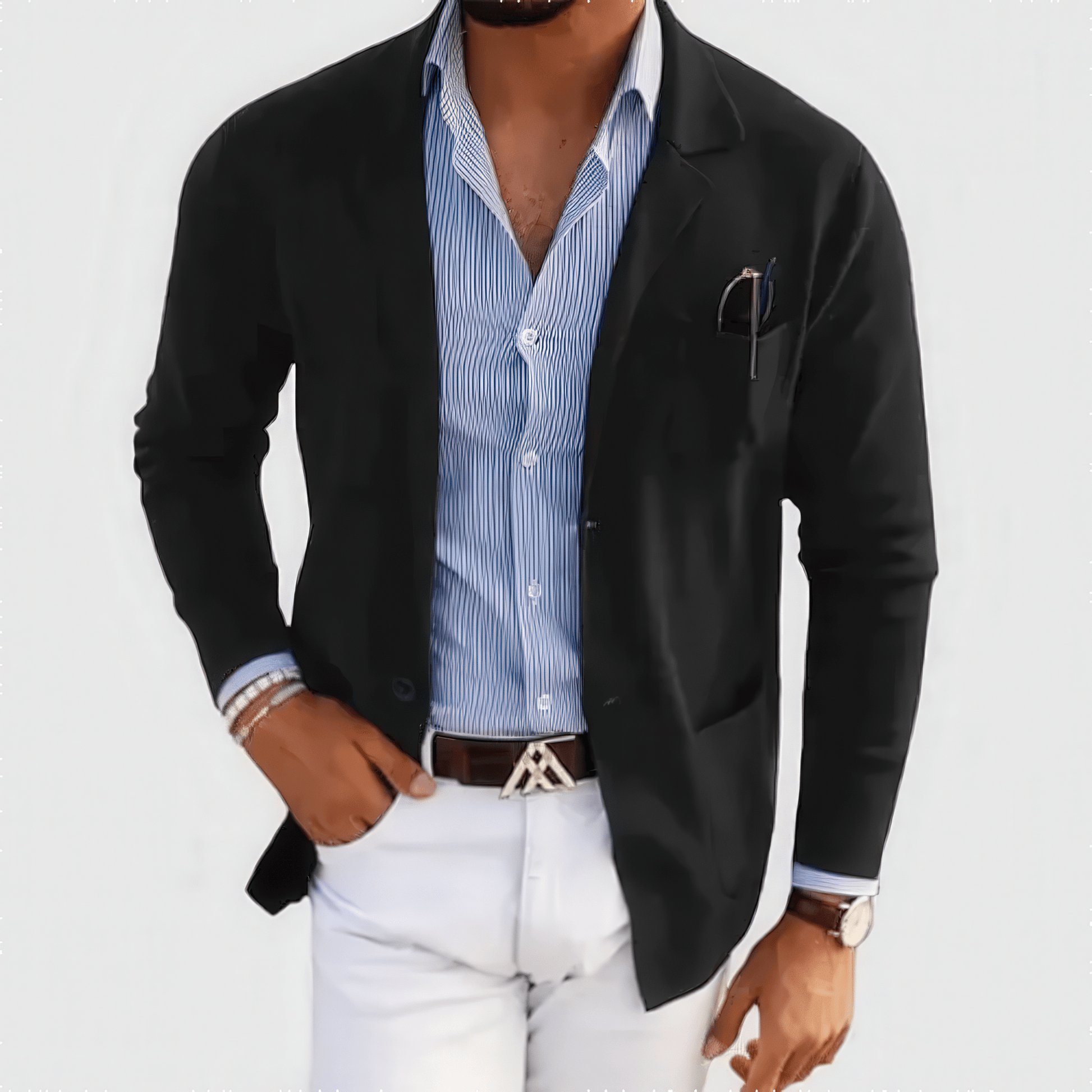 Primadon Herrenblazer Schwarz / S Mason | eleganter Blazer für Herren Übergang