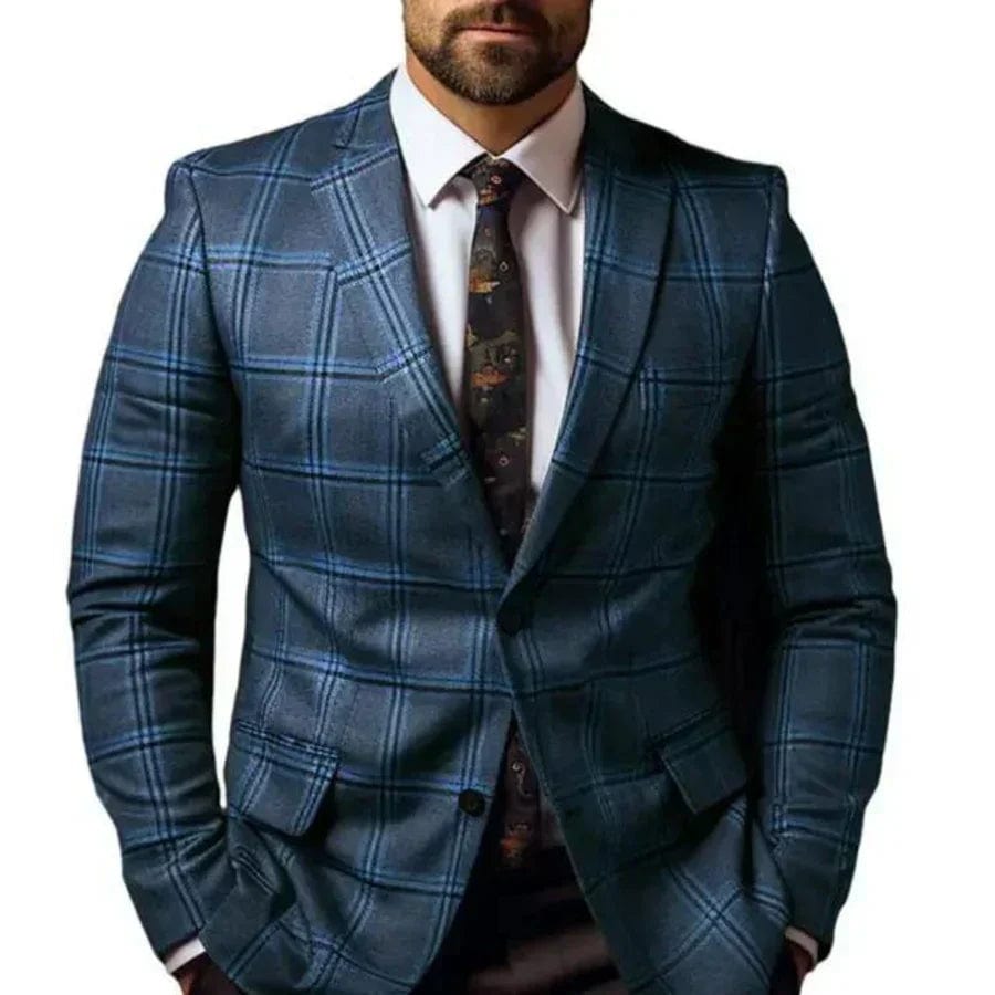 Primadon Herrenblazer Stefan | Eleganter Blazer für Herren mit Diamantmuster