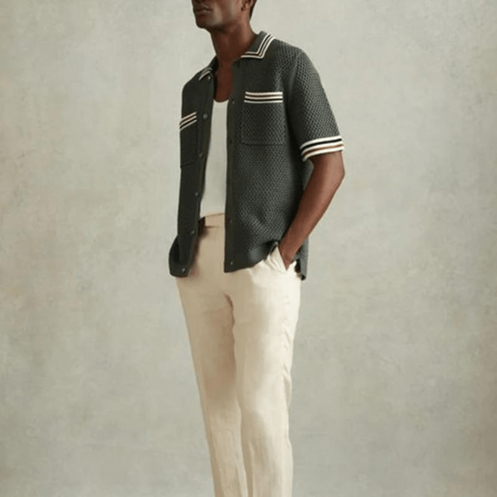 Primadon Herrenhemden Modisches Button Shirt