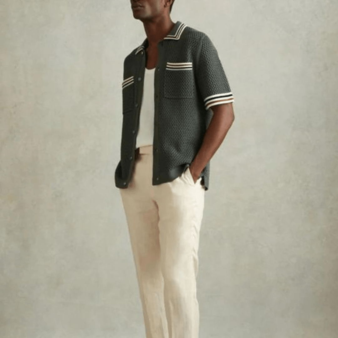 Primadon Herrenhemden Modisches Button Shirt