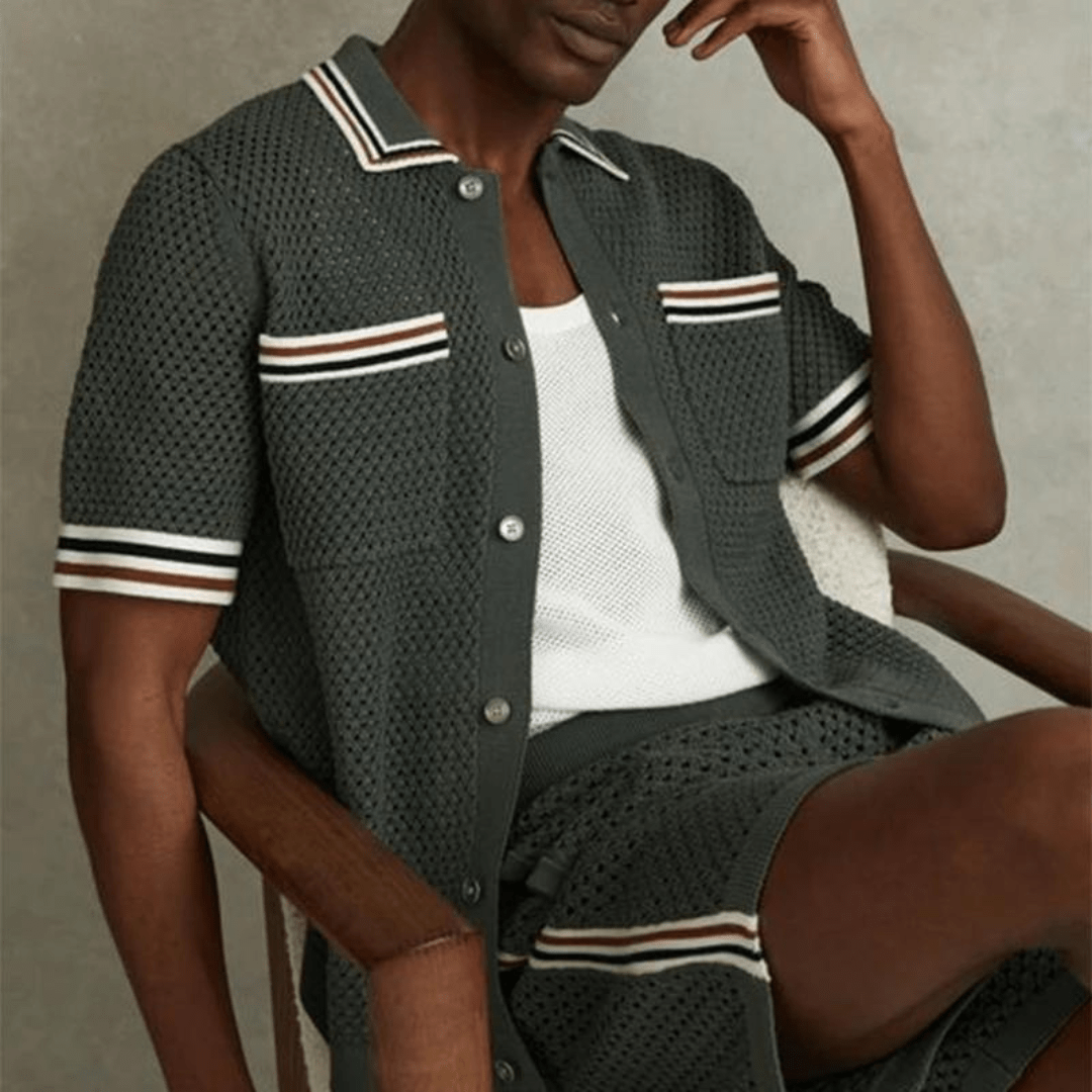 Primadon Herrenhemden Modisches Button Shirt