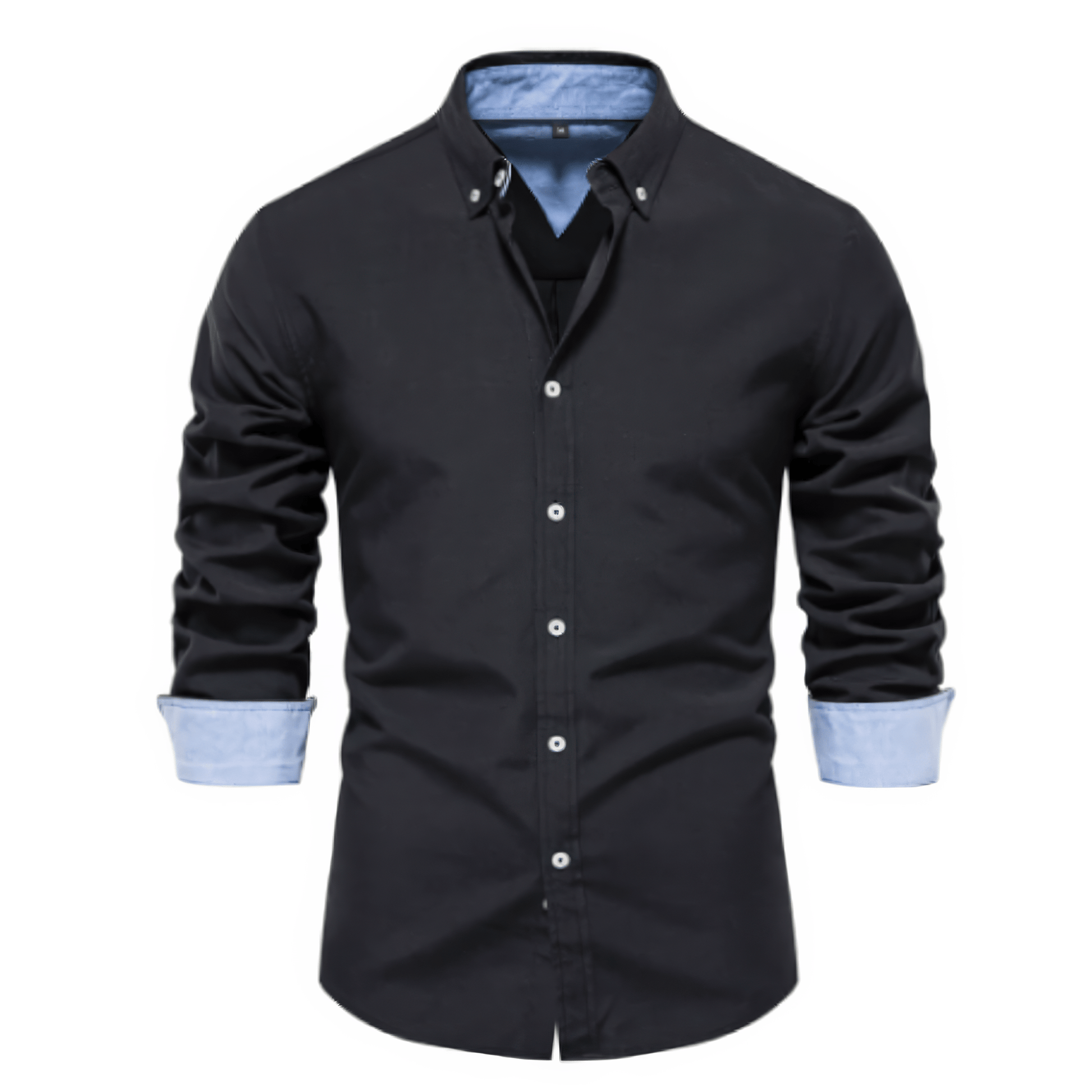 Primadon Herrenhemden Schwarz / XS Adrian | elegantes Langarmhemd für Herren sommer