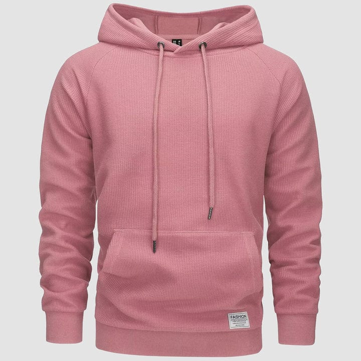 Primadon Herrenhoodies Graurosa / XS Michael | Lässiger Herren Hoodie aus Waffelstrick