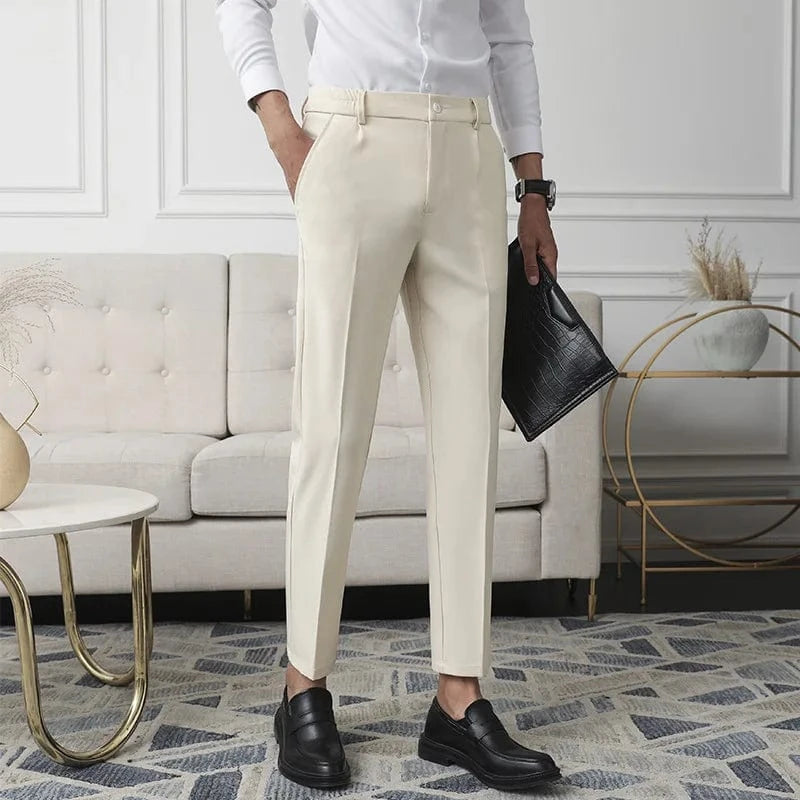 Primadon Herrenhosen Beige / 28 Nicolei | elegante Slim-Fit-Hose für Herren Denim