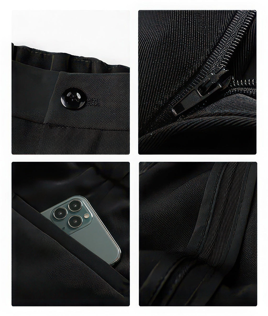 Primadon Herrenhosen Dario elegante Anzughose für Herren tailliert Straight Leg