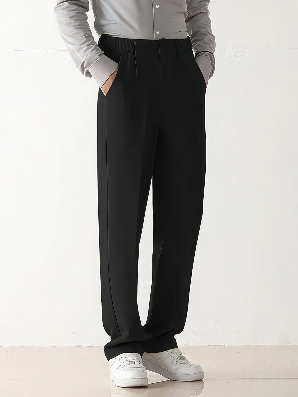 Primadon Herrenhosen Dario elegante Anzughose für Herren tailliert Straight Leg