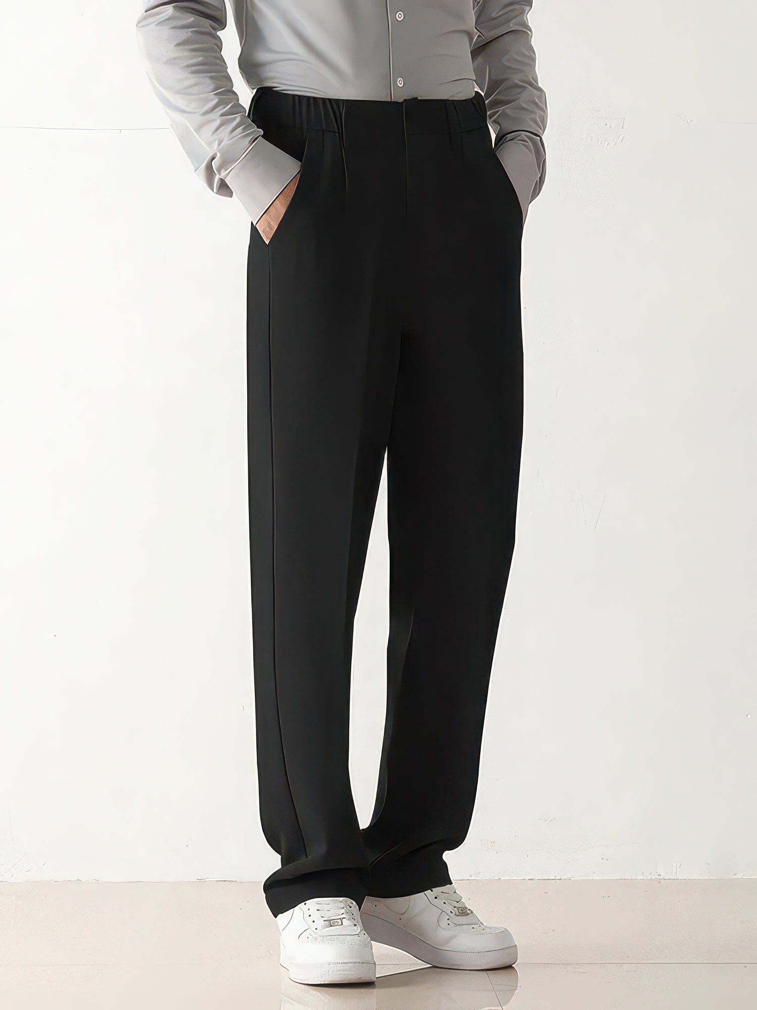 Primadon Herrenhosen Dario elegante Anzughose für Herren tailliert Straight Leg