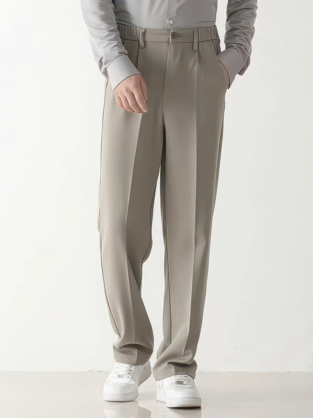 Primadon Herrenhosen Dario elegante Anzughose für Herren tailliert Straight Leg