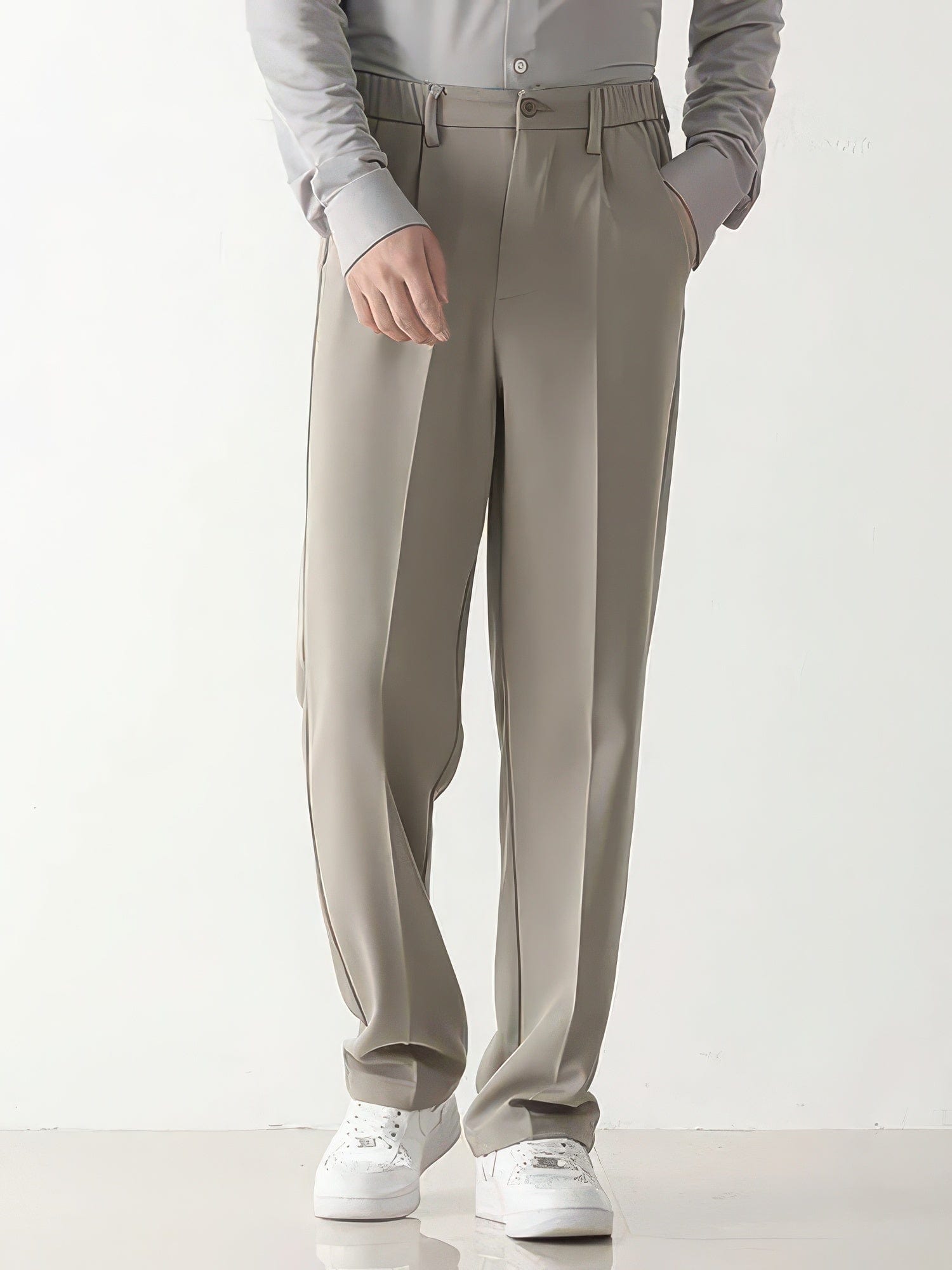 Primadon Herrenhosen Dario elegante Anzughose für Herren tailliert Straight Leg
