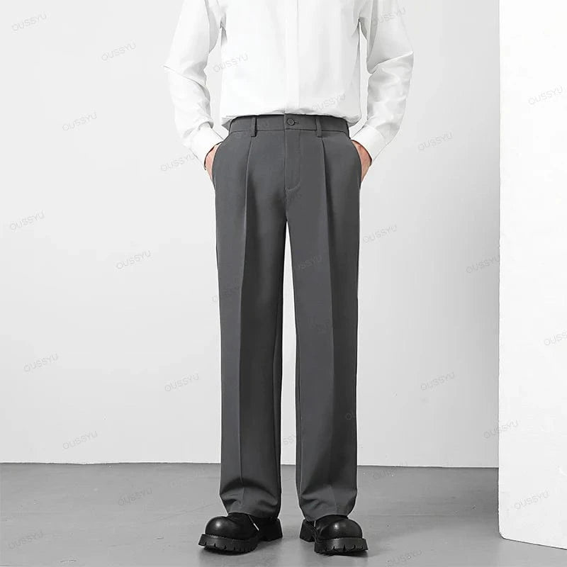 Primadon Herrenhosen Dunkelgrau / S Oussyu | elegante Herrenhose für Herren Regular Fit