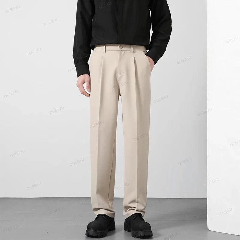 Primadon Herrenhosen Khaki / S Oussyu | elegante Herrenhose für Herren Regular Fit