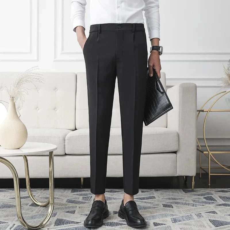 Primadon Herrenhosen Schwarz / 28 Nicolei | elegante Slim-Fit-Hose für Herren Denim