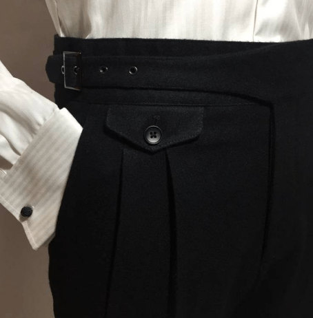 Primadon Herrenhosen Schwarz / S Thiago | elegante Stoffhose für Herren Slim Fit